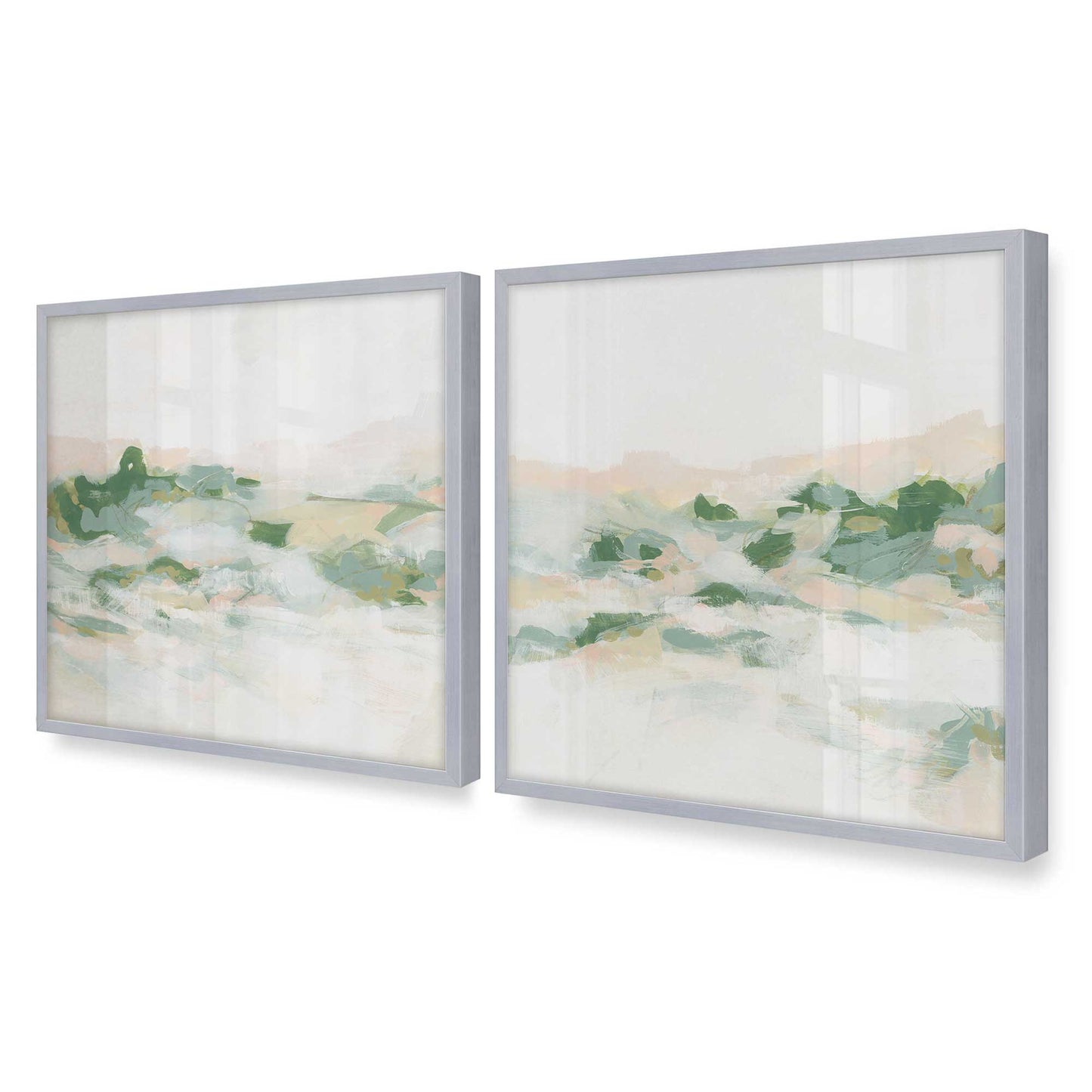 [Color:Polished Chrome], Picture of art in a Polished Chrome frame of the corner