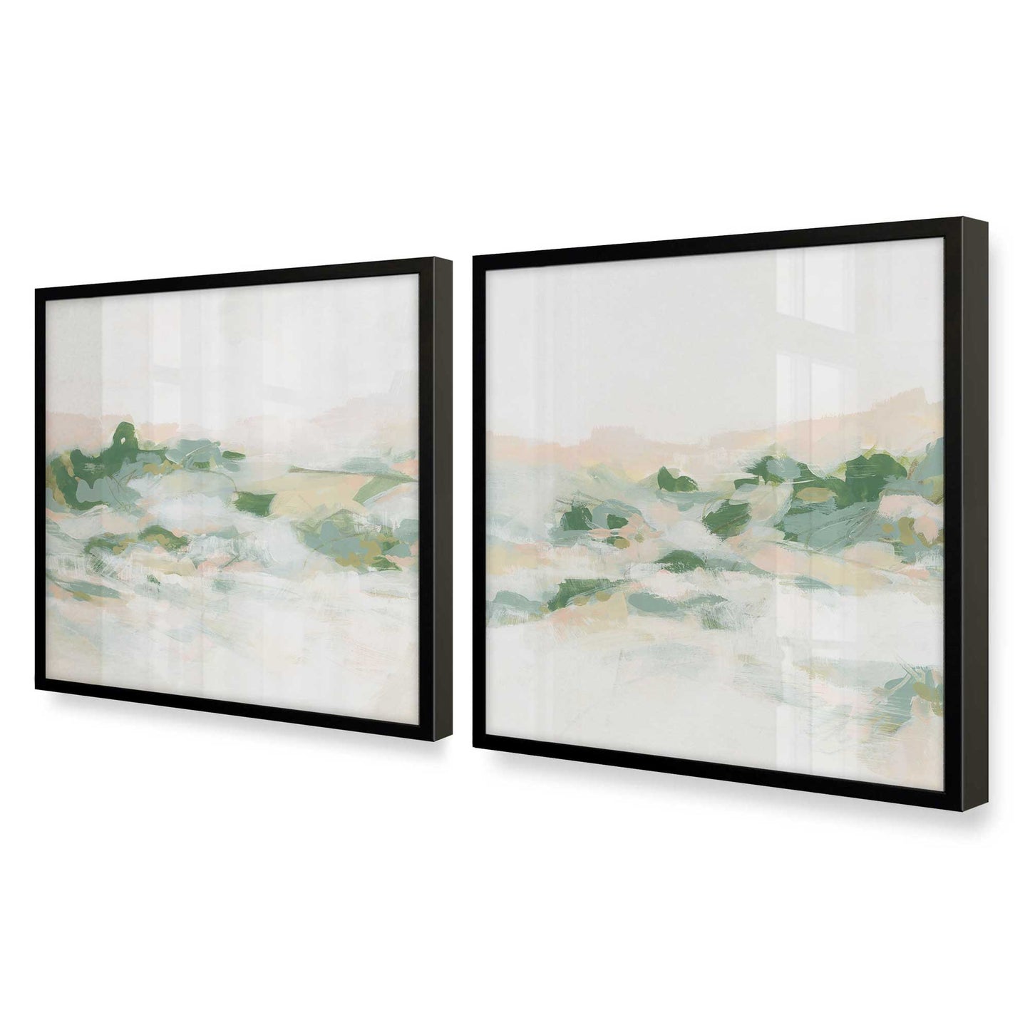 [Color:Satin Black], Picture of art in a Satin Black frame at an angle