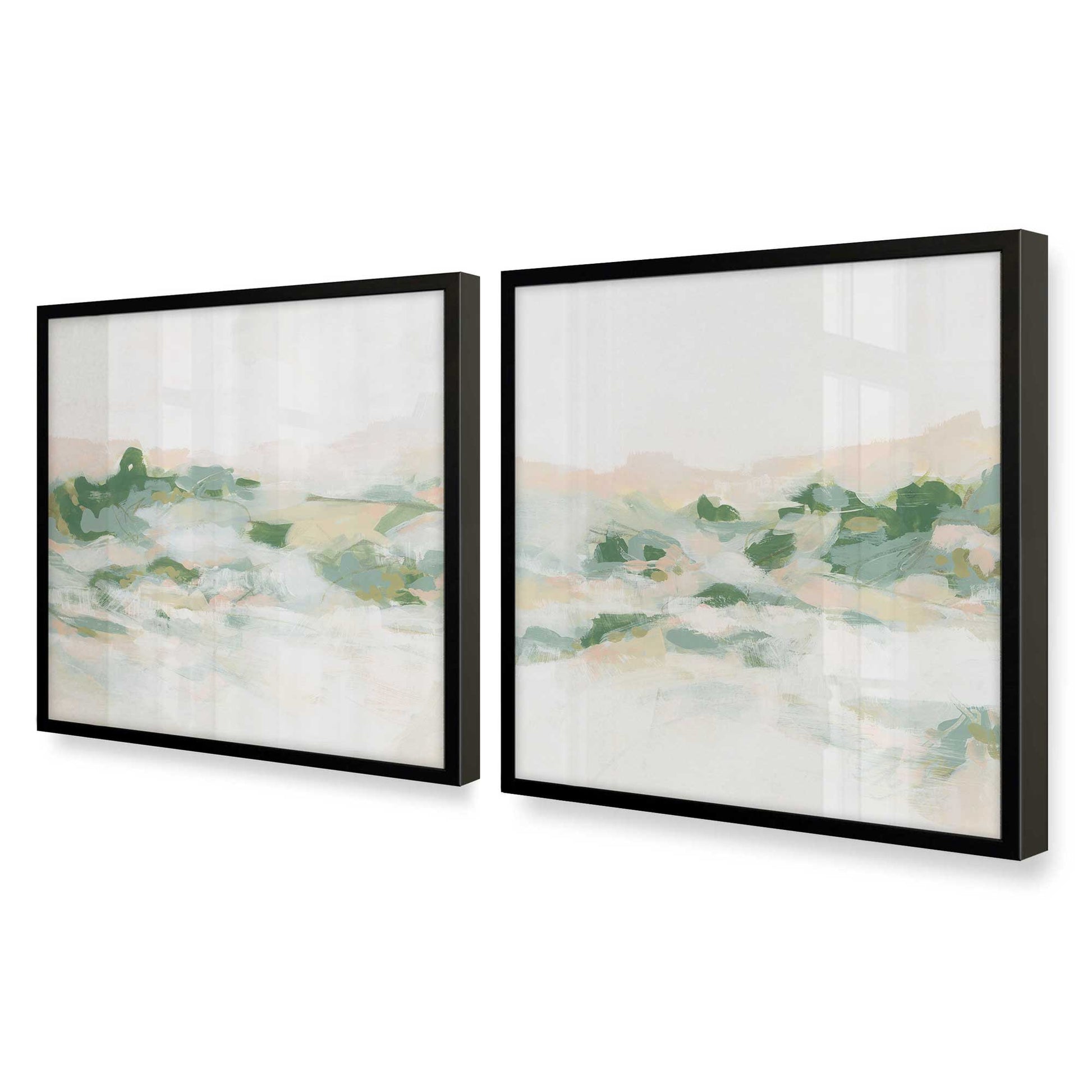 [Color:Satin Black], Picture of art in a Satin Black frame at an angle