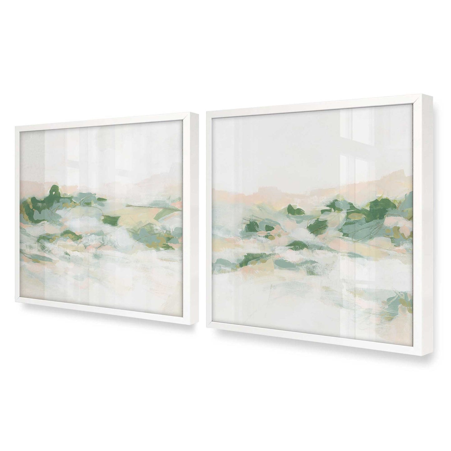 [Color:Opaque White], Picture of art in a Opaque White frame at an angle