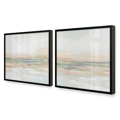 [Color:Satin Black], Picture of art in a Satin Black frame at an angle
