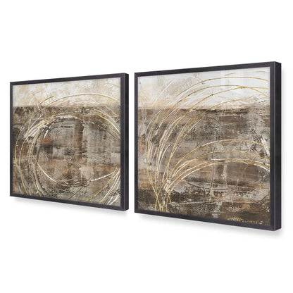 [Color:Weathered Zinc], Picture of art in a Weathered Zinc frame of the corner