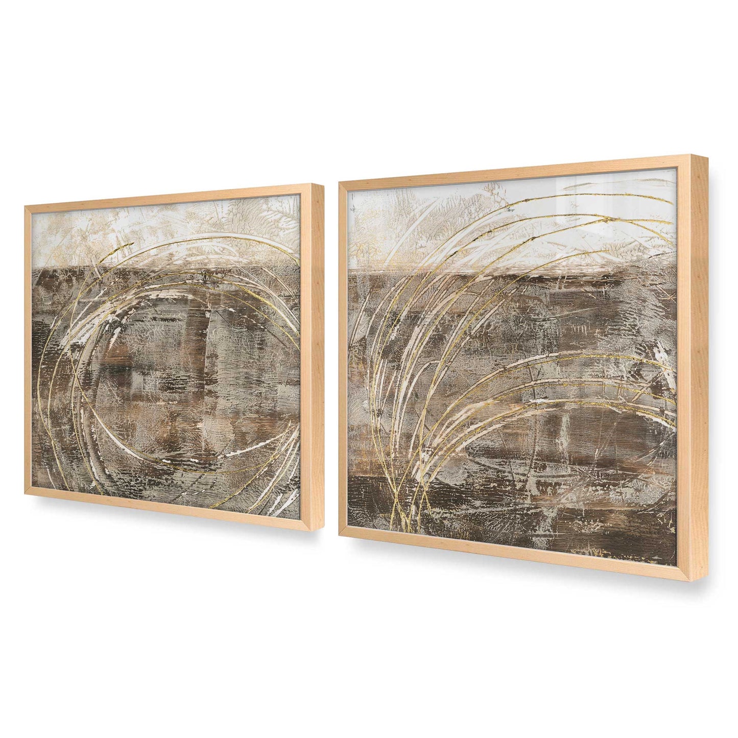 [Color:Raw Maple], Picture of art in a Raw Maple frame at an angle