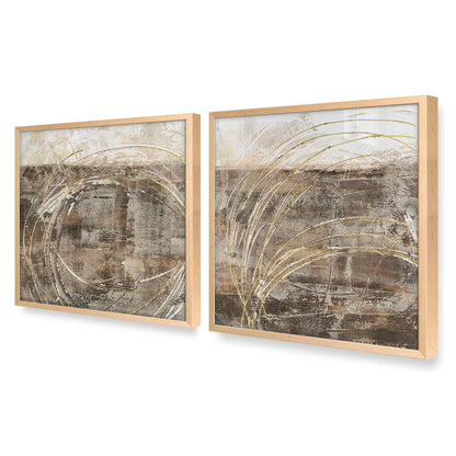 [Color:Raw Maple], Picture of art in a Raw Maple frame at an angle