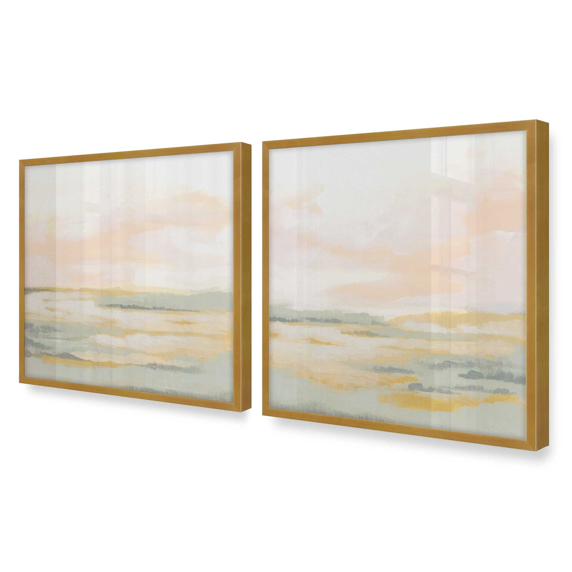 [Color:Polished Gold], Picture of art in a Polished Gold frame of the corner