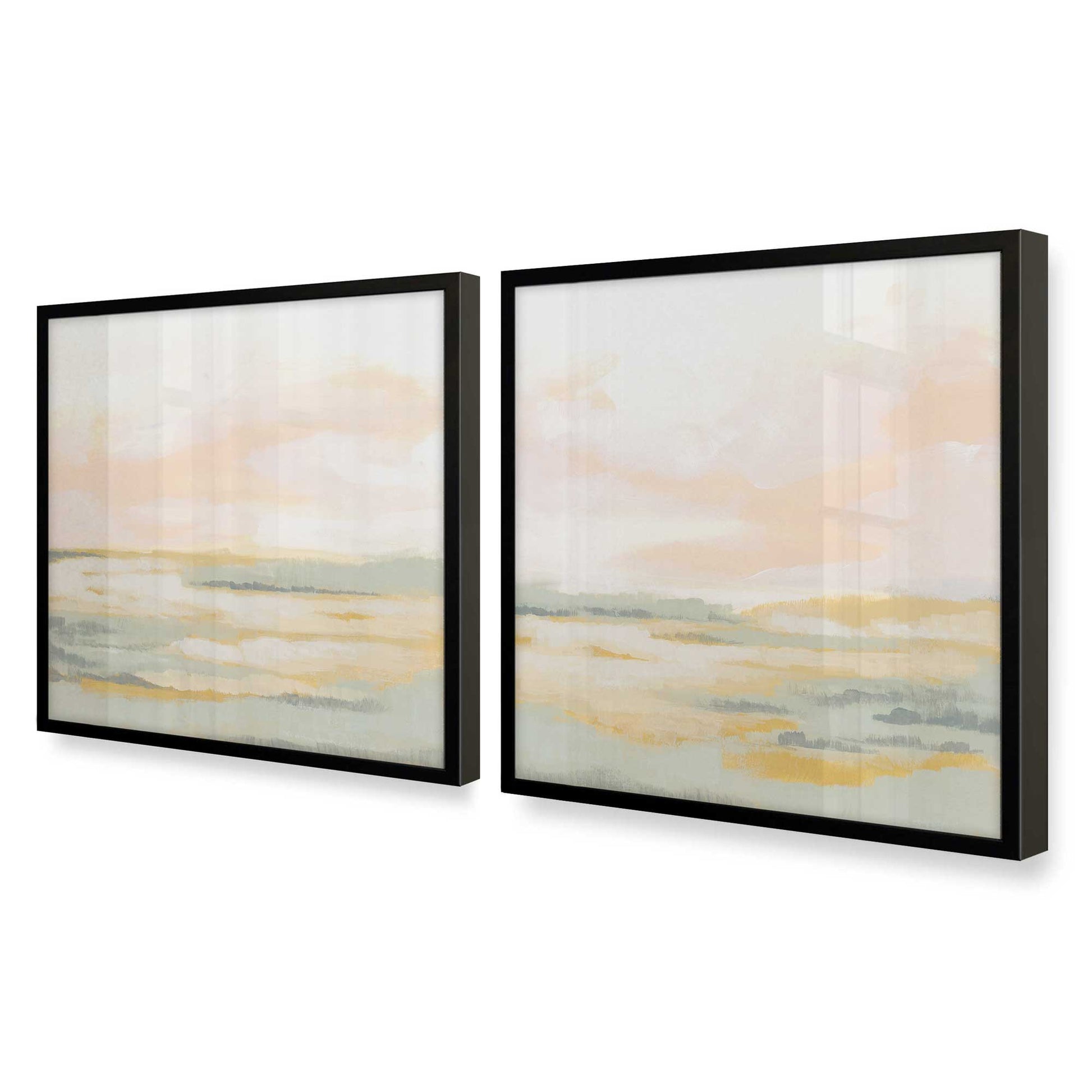 [Color:Satin Black], Picture of art in a Satin Black frame at an angle
