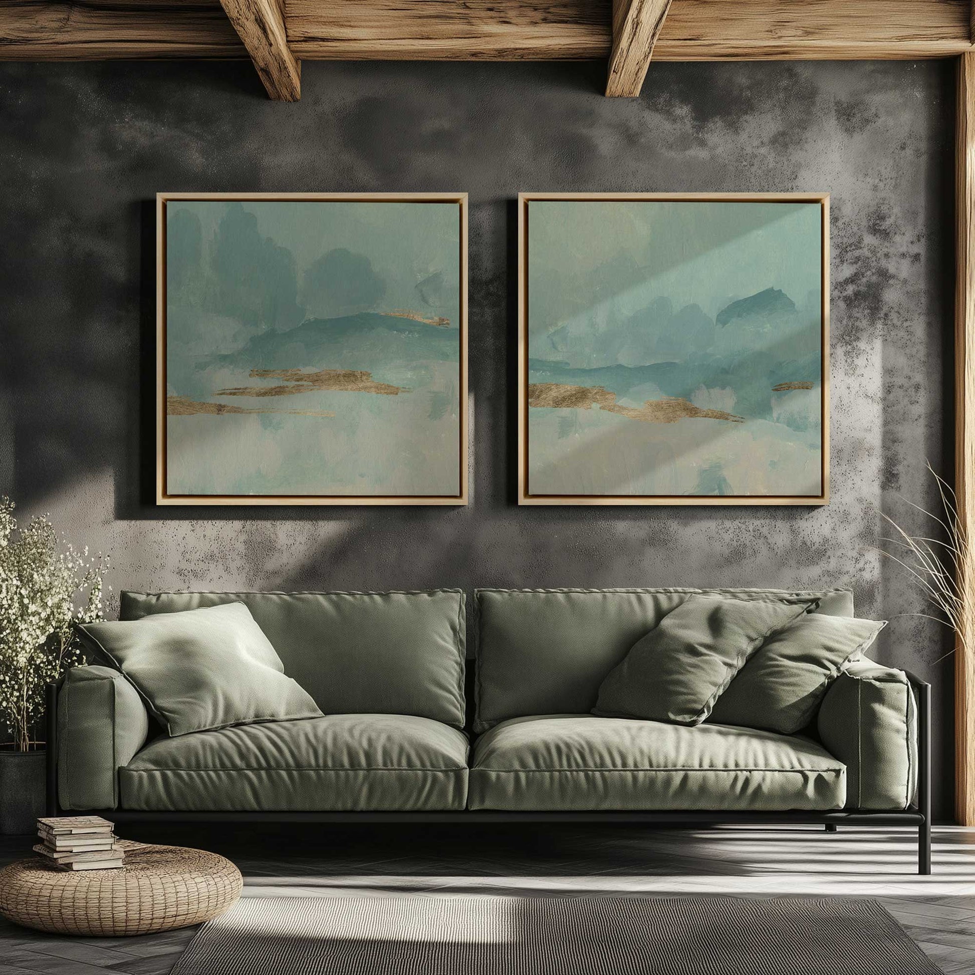 [Color:Opaque White], Picture of art in a White frame