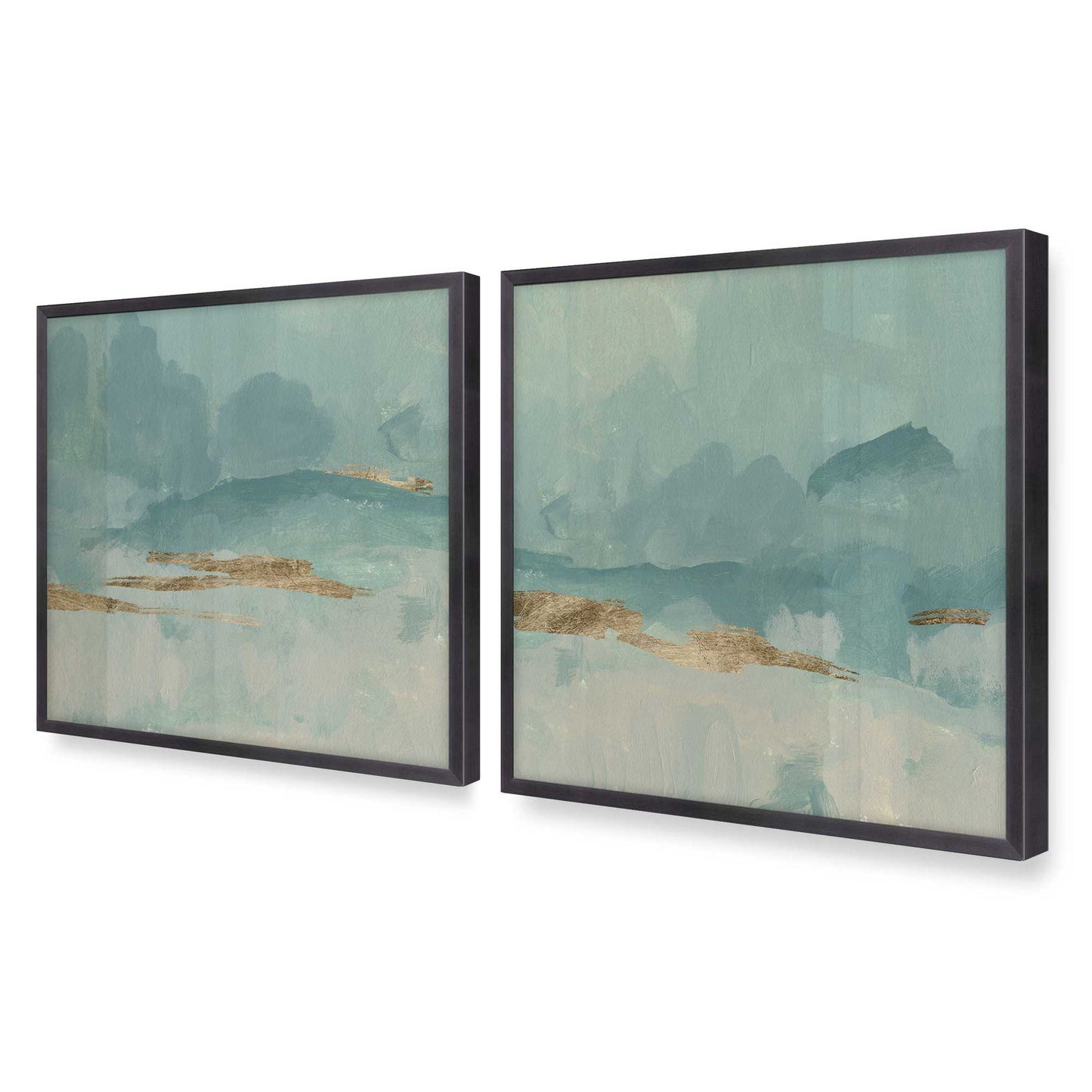 [Color:Weathered Zinc], Picture of art in a Weathered Zinc frame of the corner