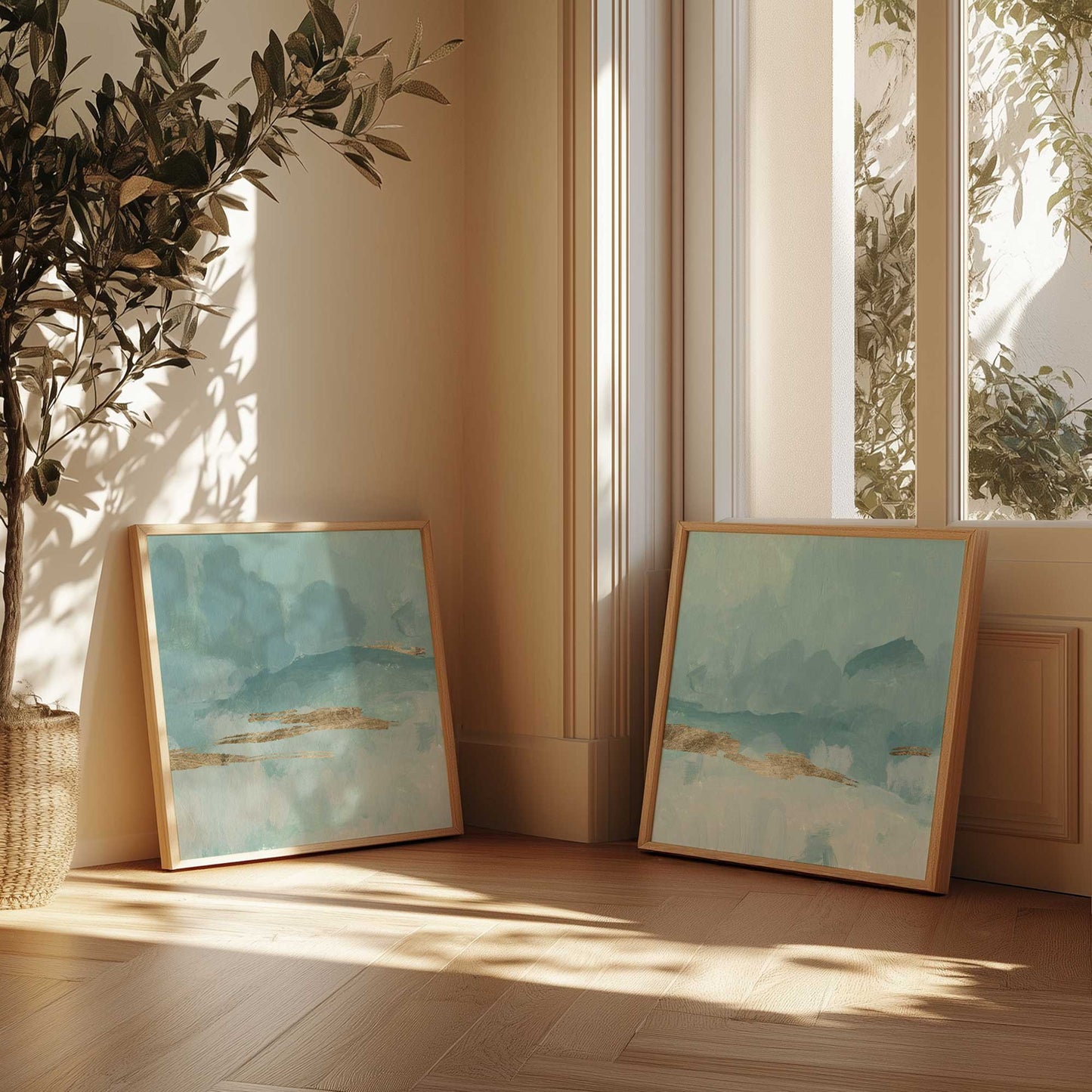 [Color:Satin Black], Picture of art in a Satin Black frame