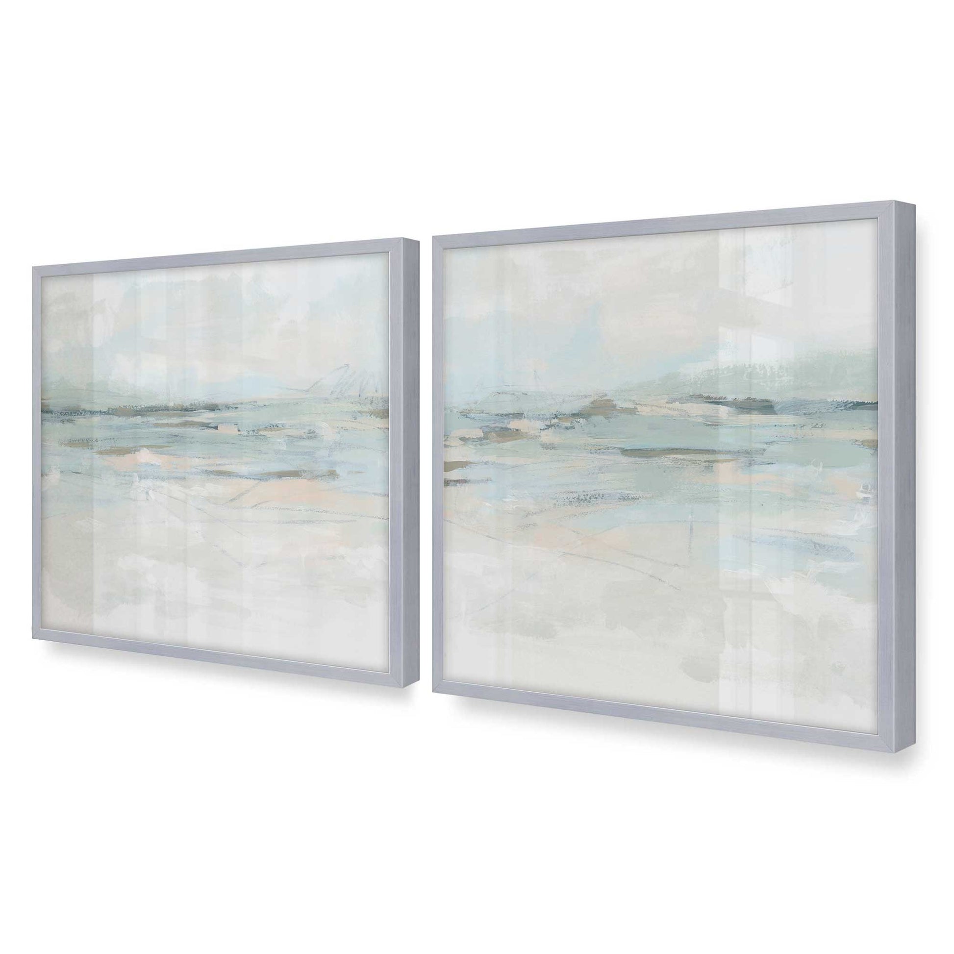 [Color:Polished Chrome], Picture of art in a Polished Chrome frame of the corner