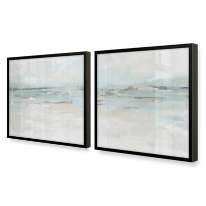 [Color:Satin Black], Picture of art in a Satin Black frame at an angle