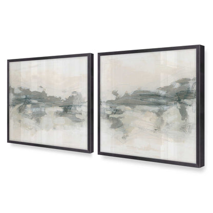 [Color:Weathered Zinc], Picture of art in a Weathered Zinc frame of the corner