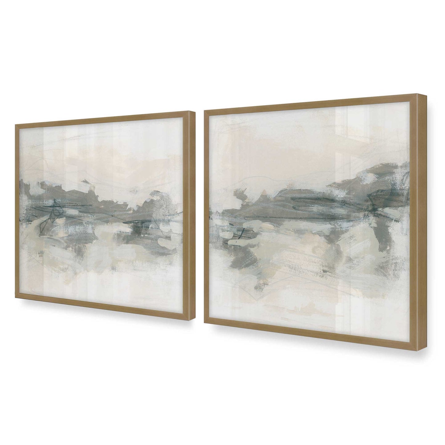 [Color:Brushed Gold], Picture of art in a Brushed Gold frame of the corner