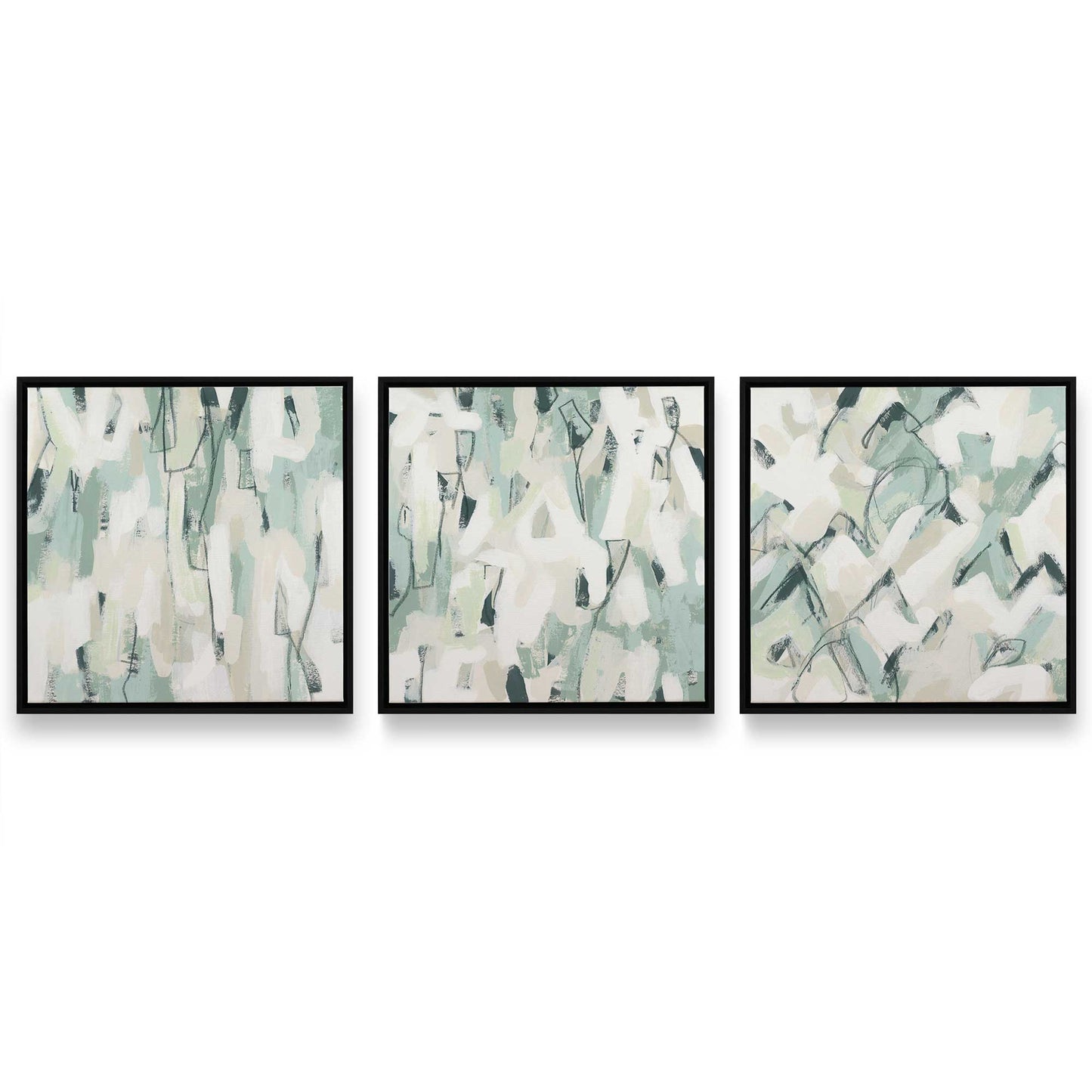 [Color:Satin Black], Picture of art in a Satin Black frame