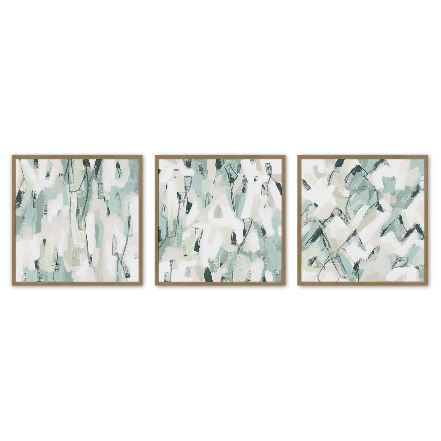 [Color:Brushed Gold], Picture of art in a Brushed Gold frame