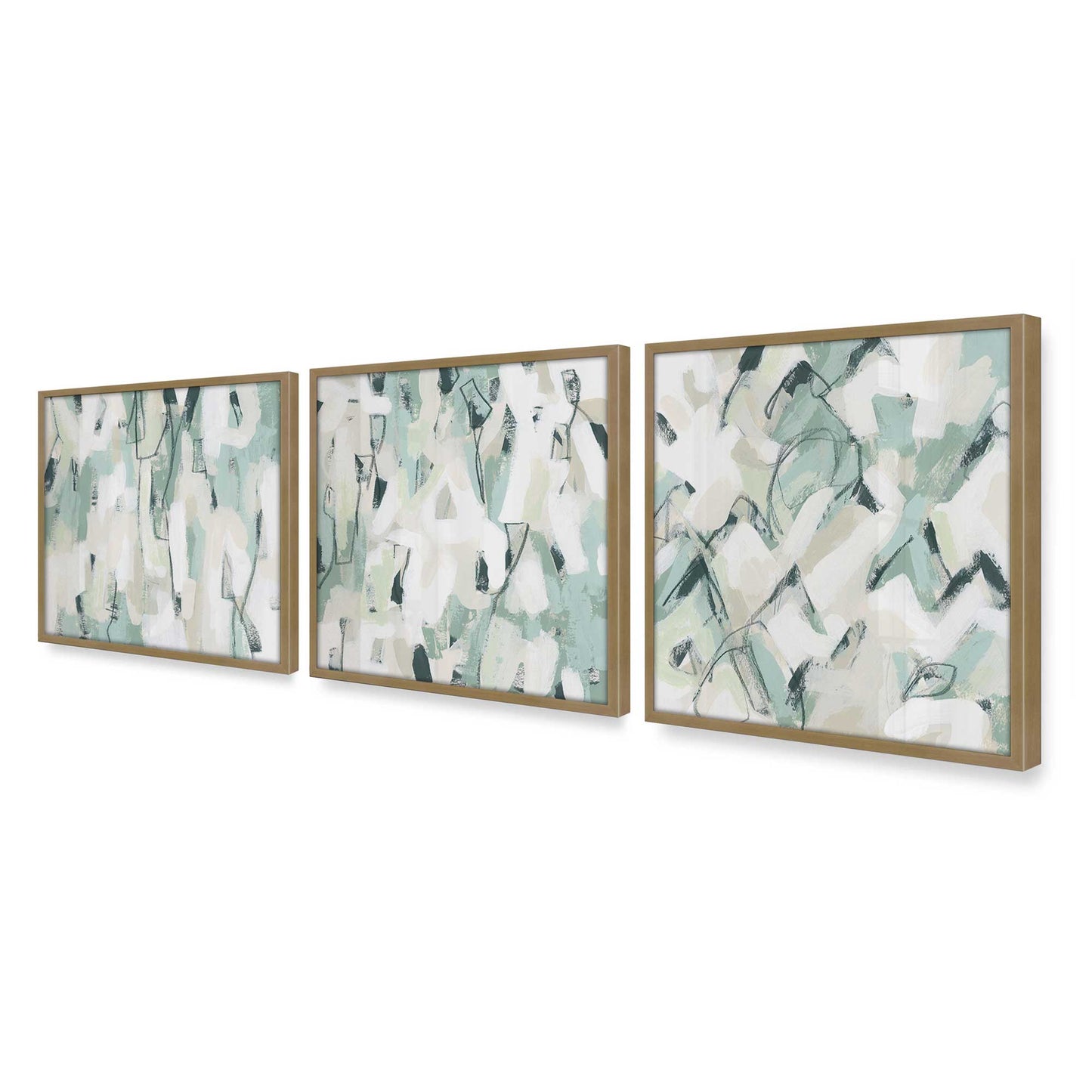 [Color:Brushed Gold], Picture of art in a Brushed Gold frame of the corner