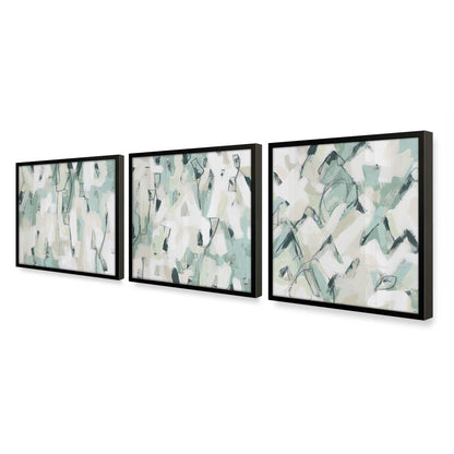 [Color:Satin Black], Picture of art in a Satin Black frame at an angle
