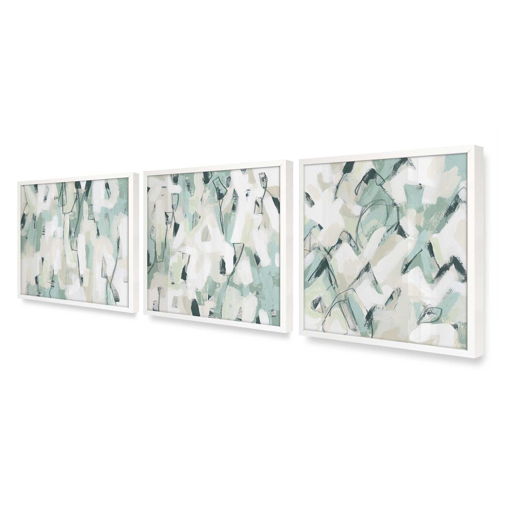 [Color:Opaque White], Picture of art in a Opaque White frame at an angle