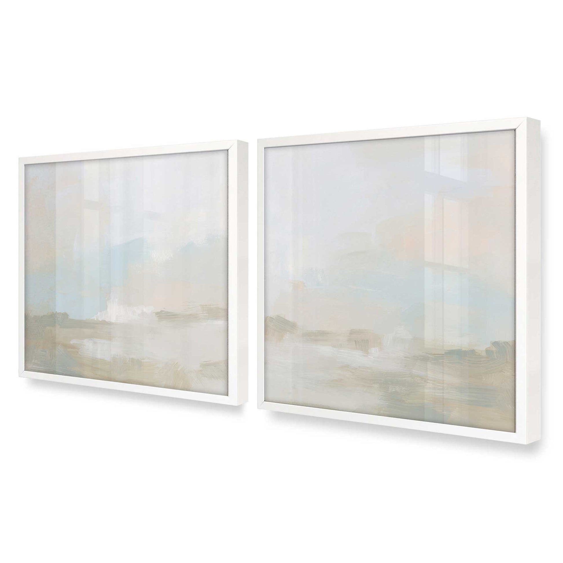 [Color:Opaque White], Picture of art in a Opaque White frame at an angle