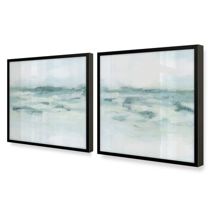 [Color:Satin Black], Picture of art in a Satin Black frame at an angle