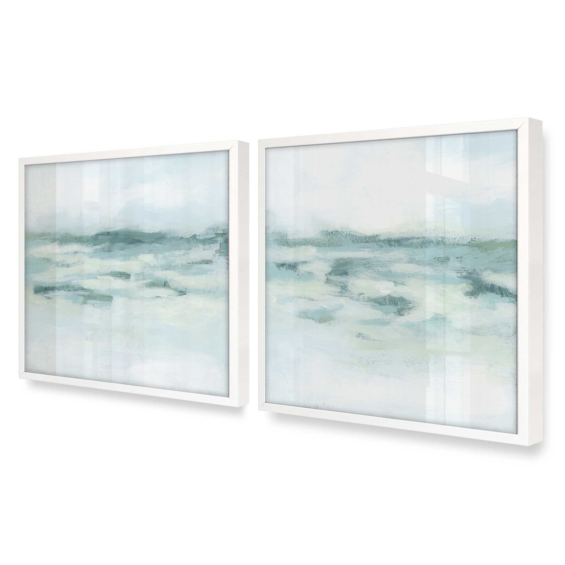 [Color:Opaque White], Picture of art in a Opaque White frame at an angle