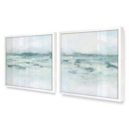 [Color:Opaque White], Picture of art in a Opaque White frame at an angle