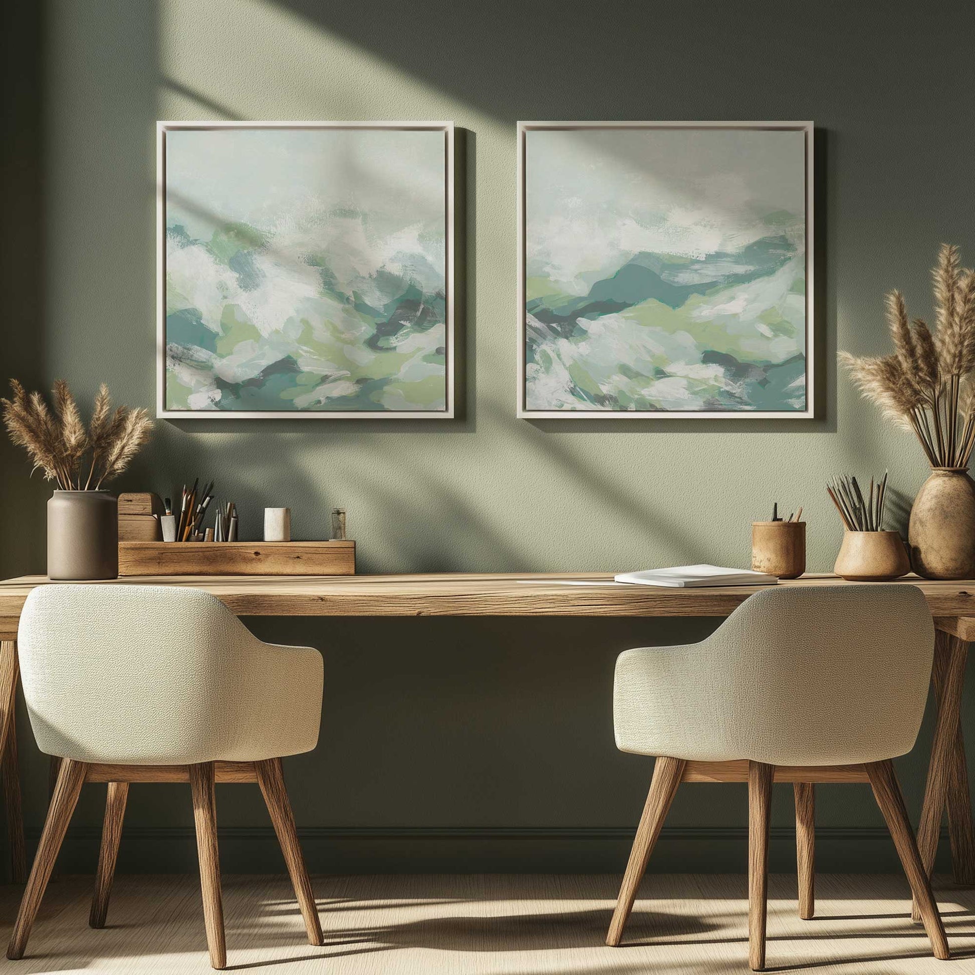 [Color:Opaque White], Picture of art in a White frame