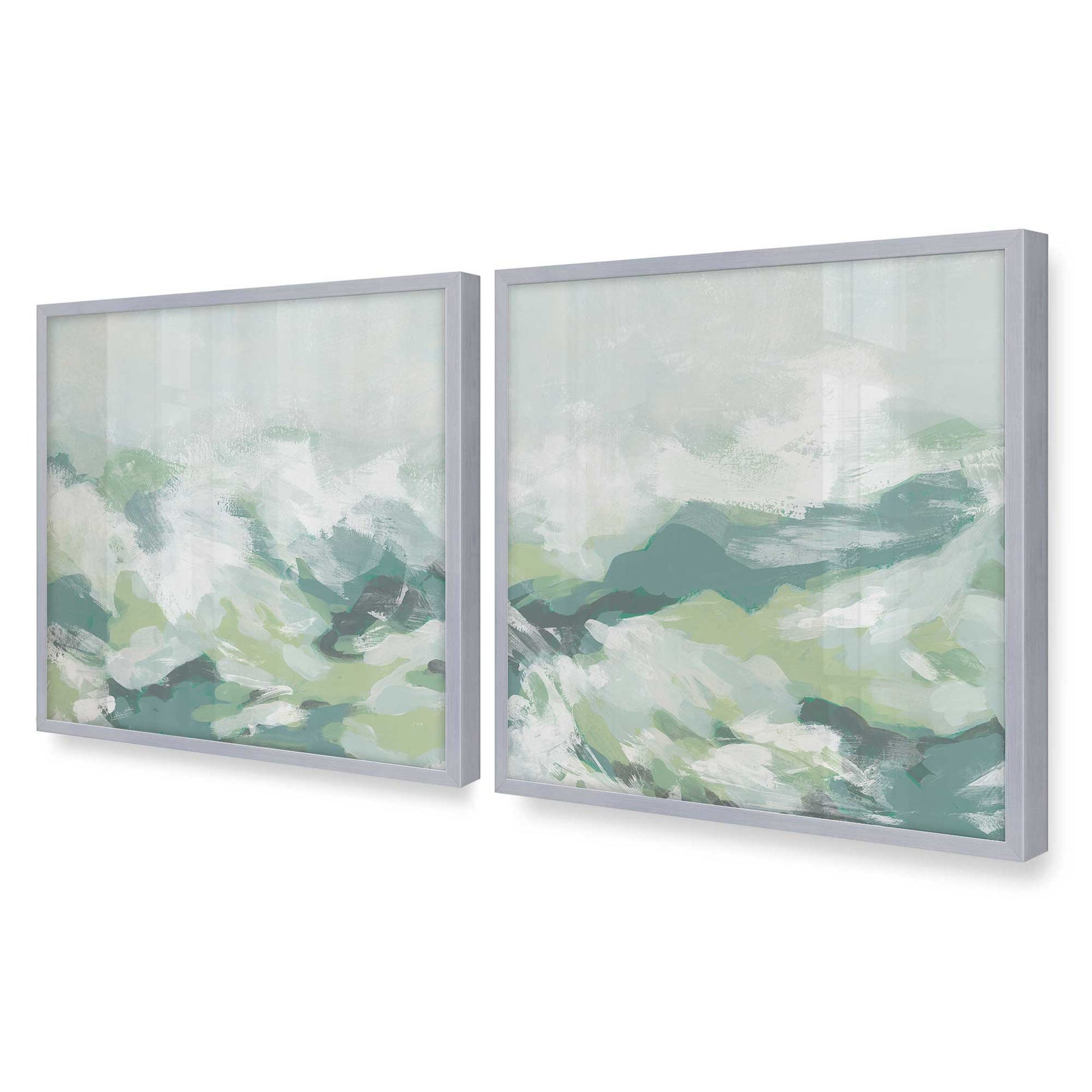 [Color:Polished Chrome], Picture of art in a Polished Chrome frame of the corner