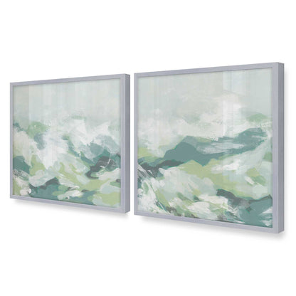 [Color:Polished Chrome], Picture of art in a Polished Chrome frame of the corner