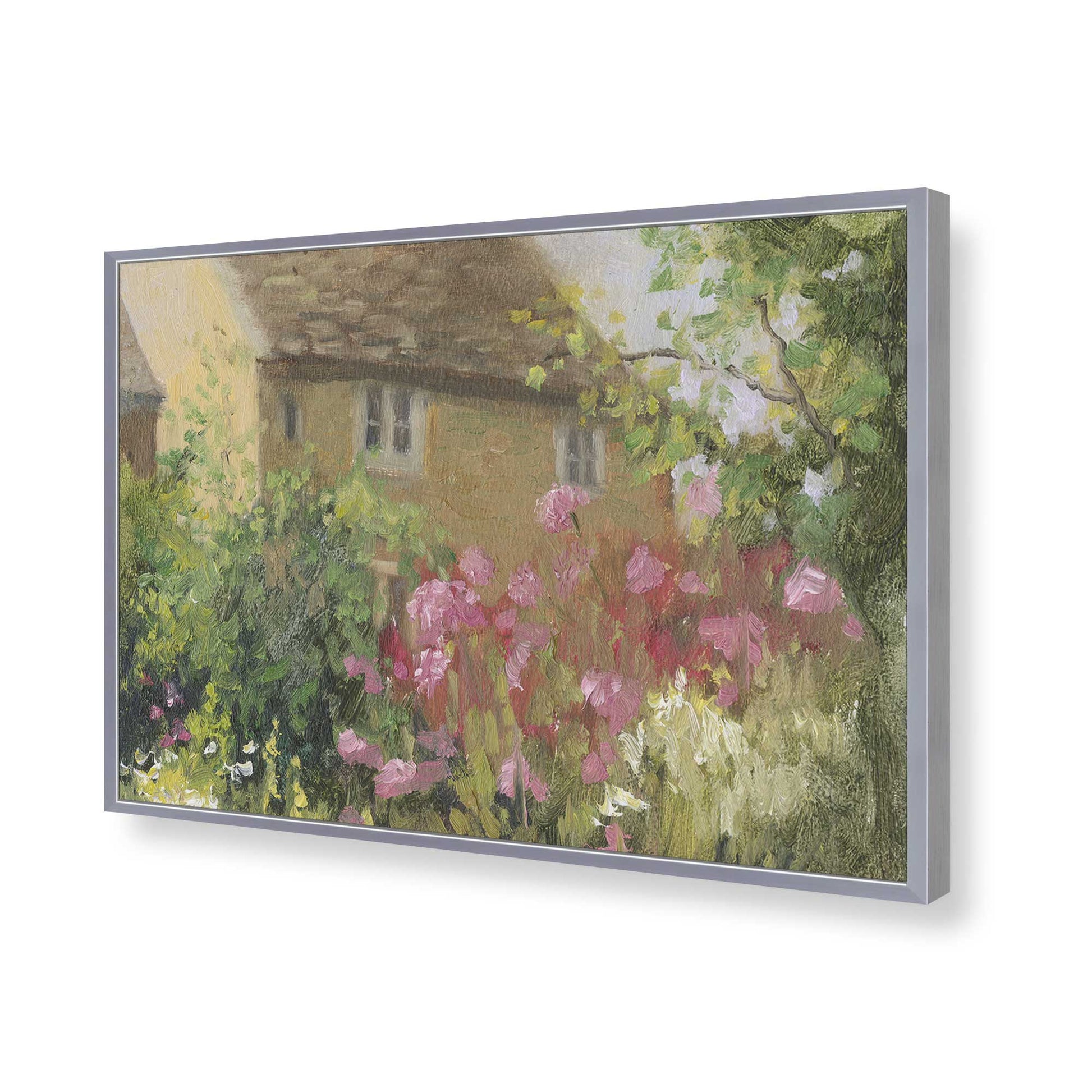 [Color:Polished Chrome], Picture of art in a Polished Chrome frame of the corner
