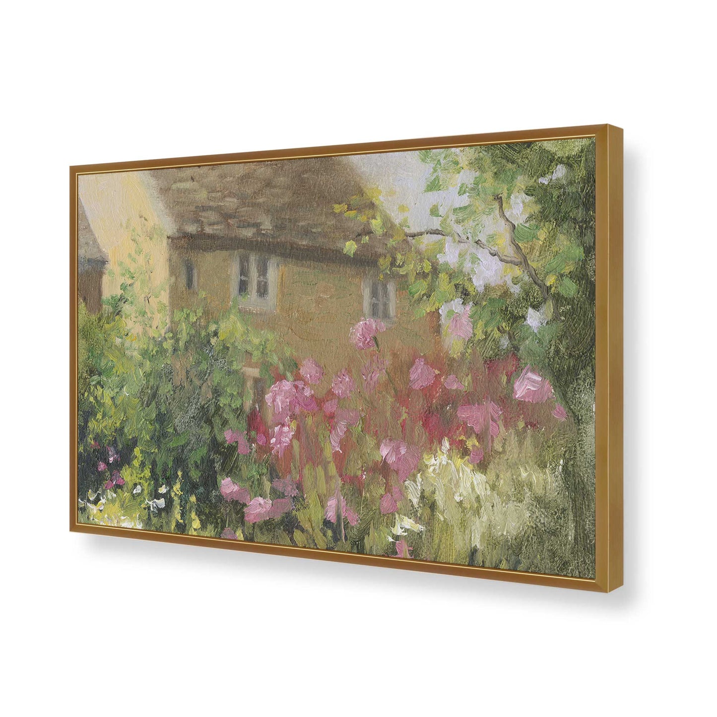 [Color:Polished Gold], Picture of art in a Polished Gold frame of the corner
