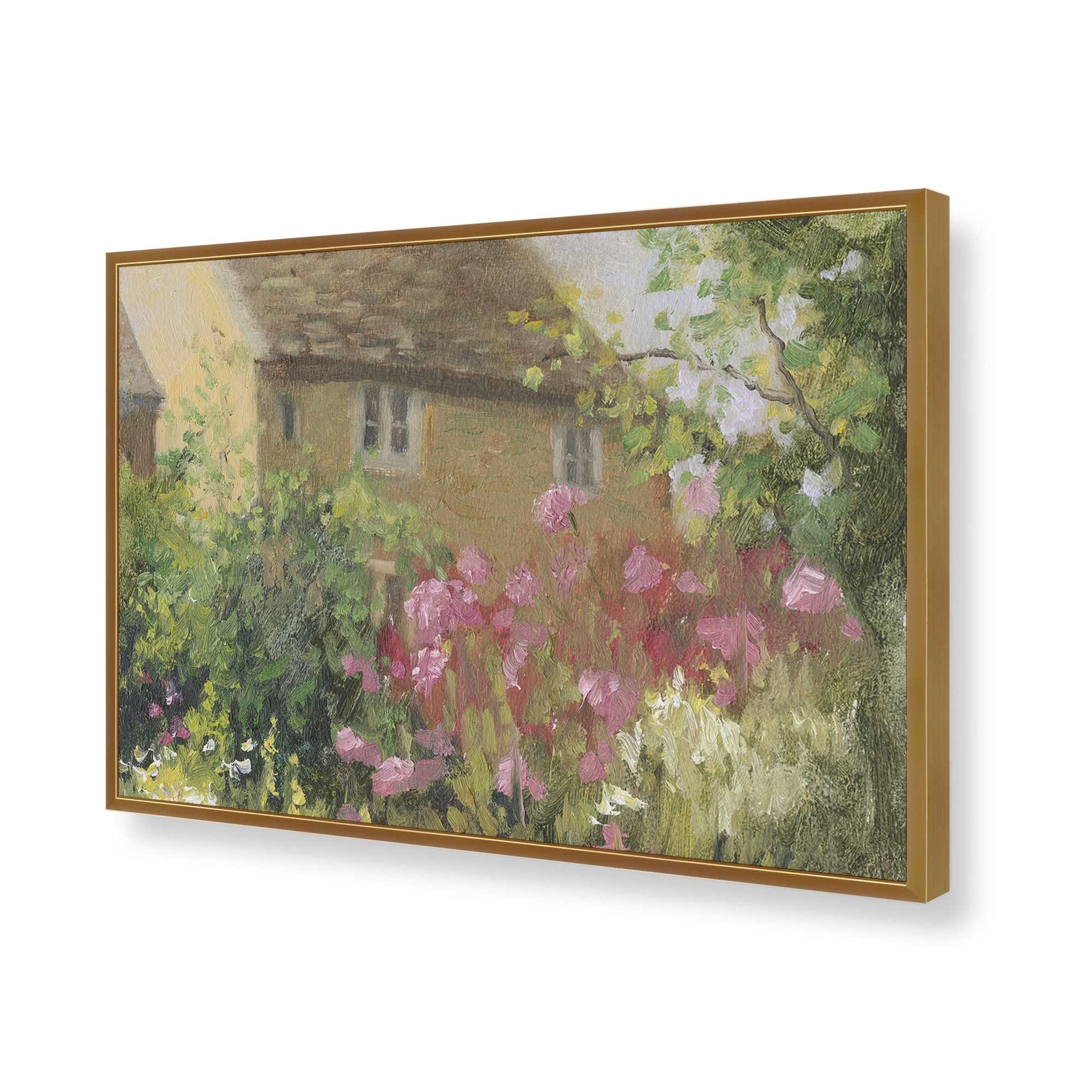 [Color:Polished Gold], Picture of art in a Polished Gold frame of the corner
