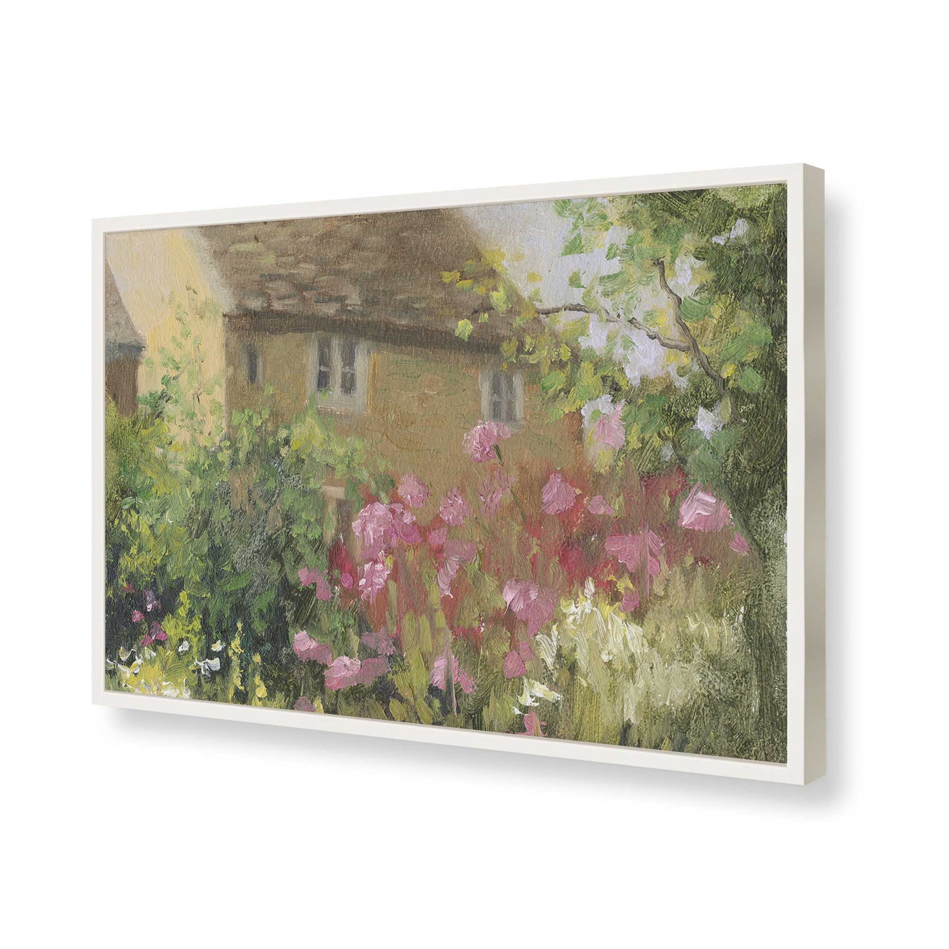 [Color:Opaque White], Picture of art in a Opaque White frame of the corner