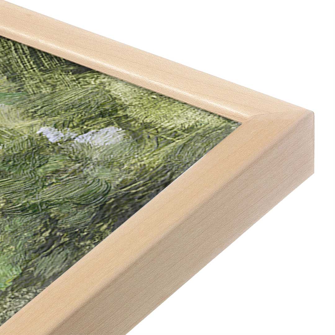 [Color:Raw Maple], Picture of art in a Raw Maple frame at an angle