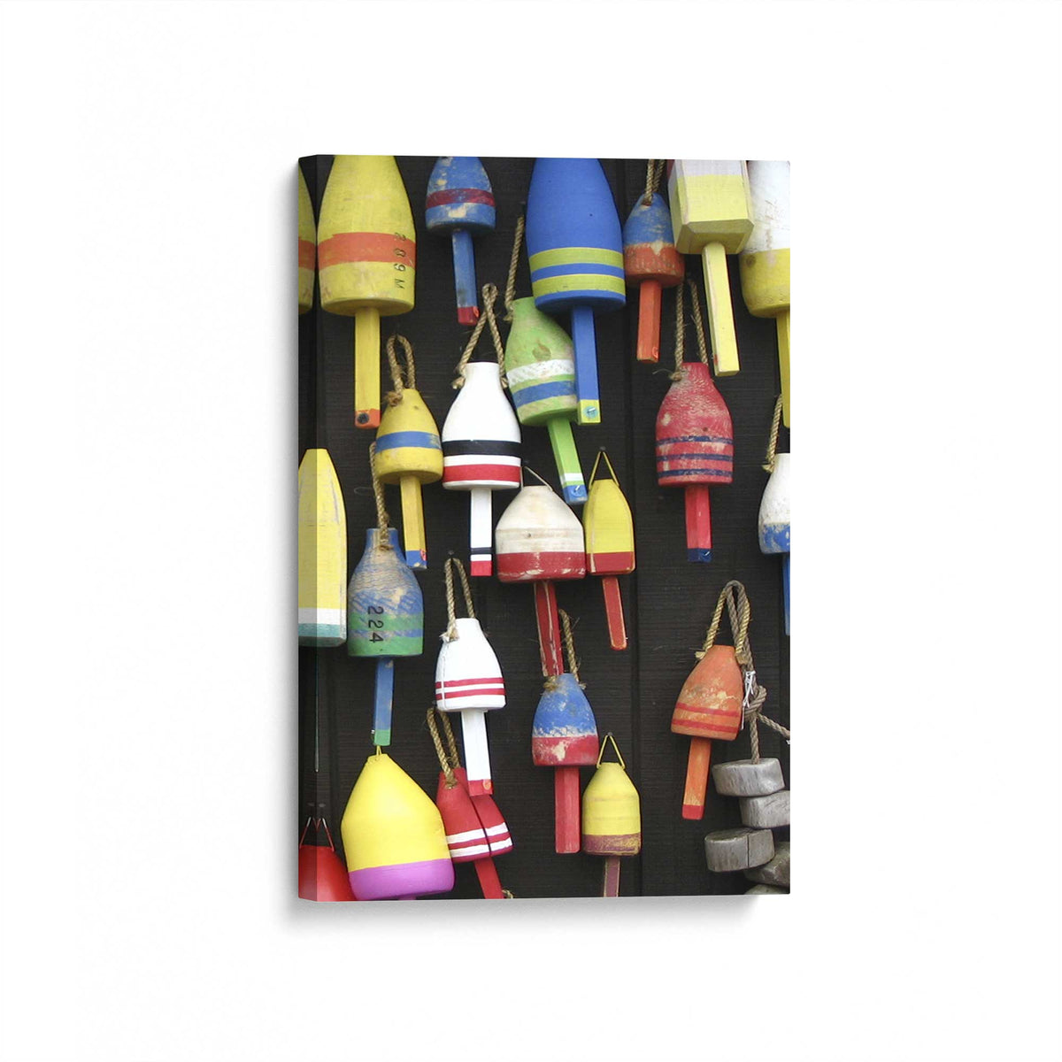 [Color:Stretched Canvas], Picture of art at an angle