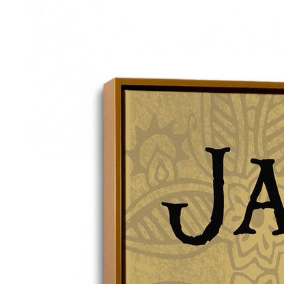 [Color:Polished Gold], Picture of art in a Polished Gold frame at an angle