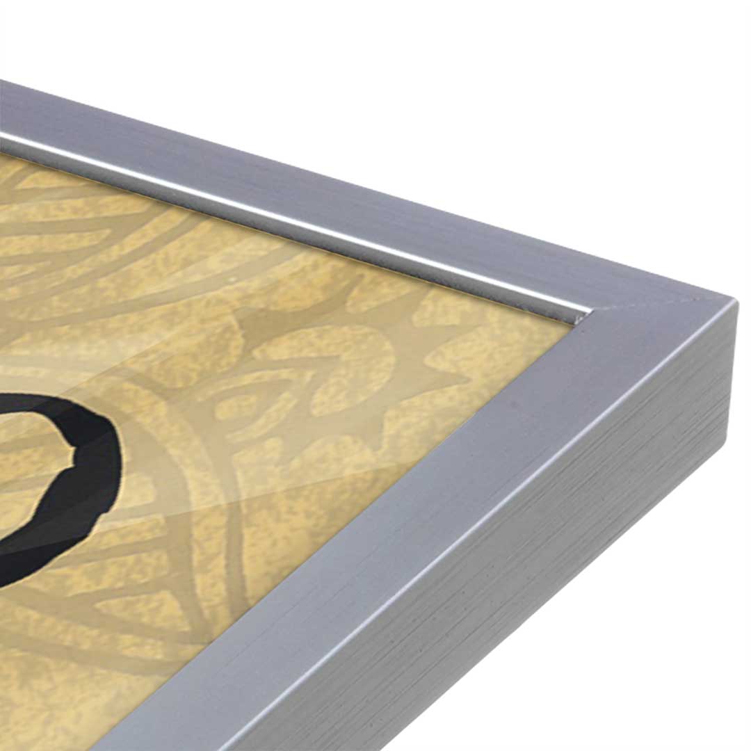 [Color:Polished Chrome], Picture of art in a Polished Chrome frame at an angle