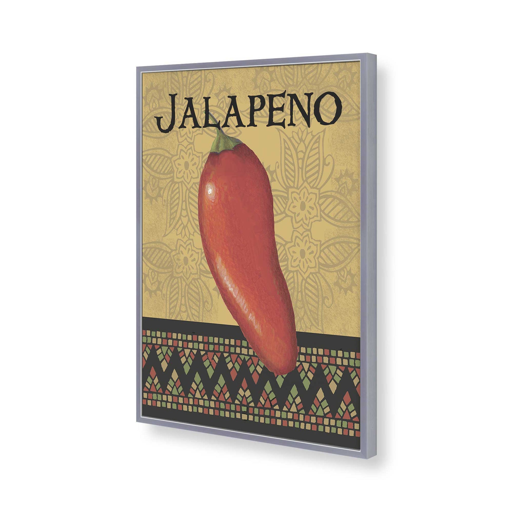 [Color:Polished Chrome], Picture of art in a Polished Chrome frame of the corner