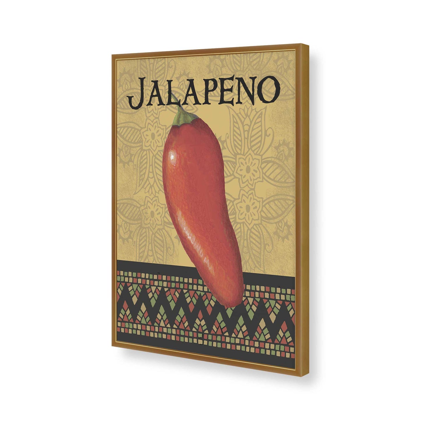 [Color:Polished Gold], Picture of art in a Polished Gold frame of the corner
