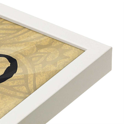 [Color:Opaque White], Picture of art in a Opaque White frame at an angle