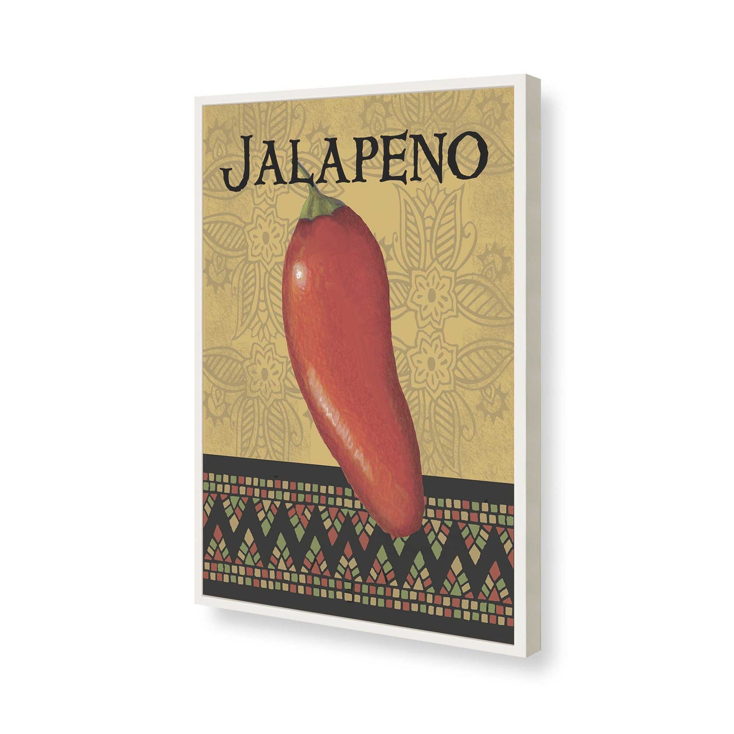 [Color:Opaque White], Picture of art in a Opaque White frame of the corner
