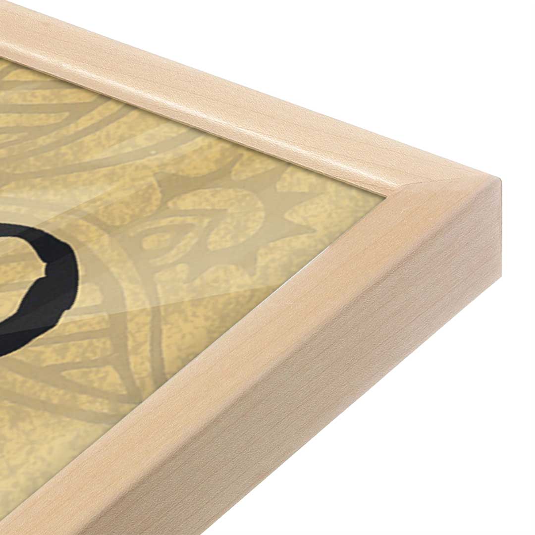 [Color:Raw Maple], Picture of art in a Raw Maple frame at an angle