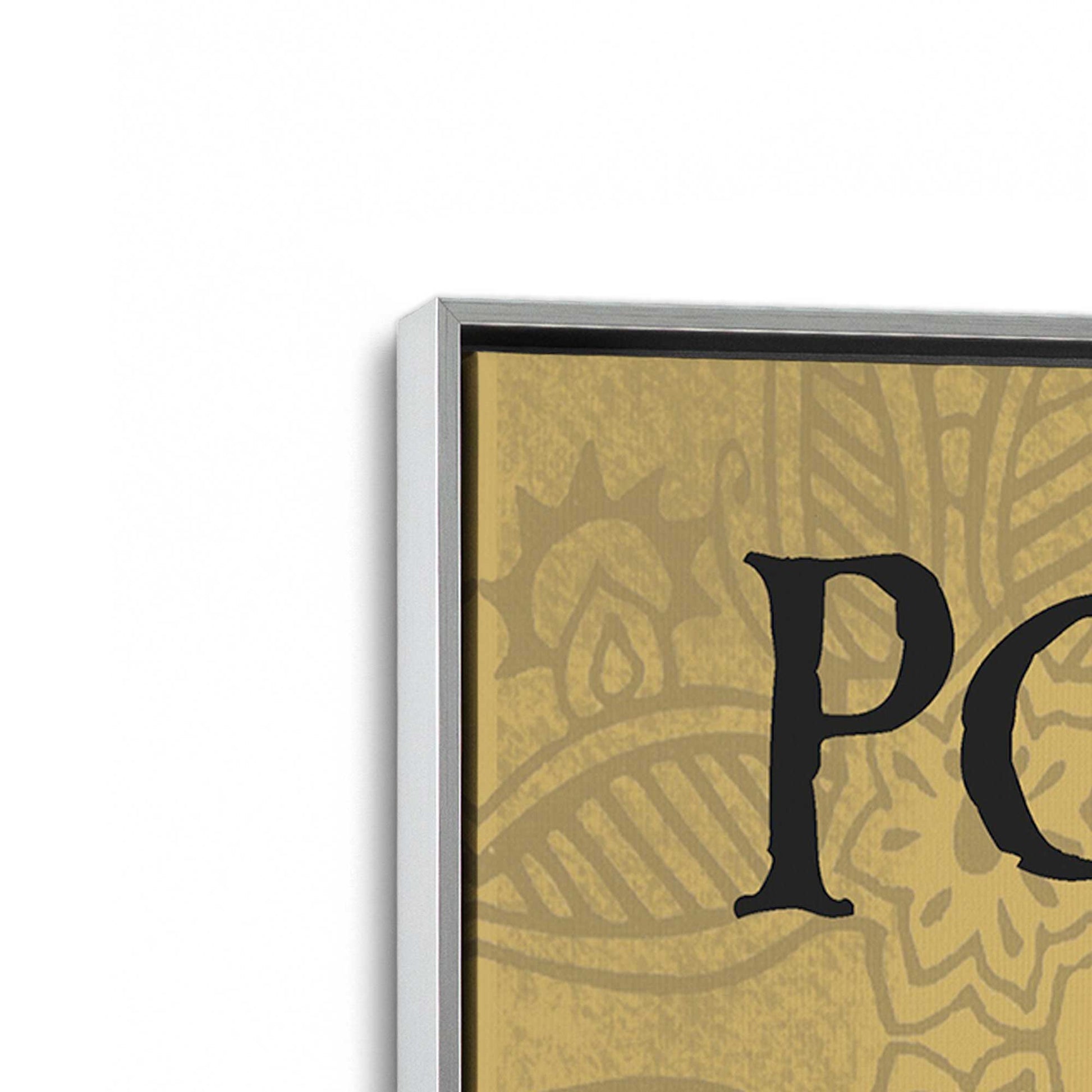 [Color:Polished Chrome], Picture of art in a Polished Chrome frame at an angle