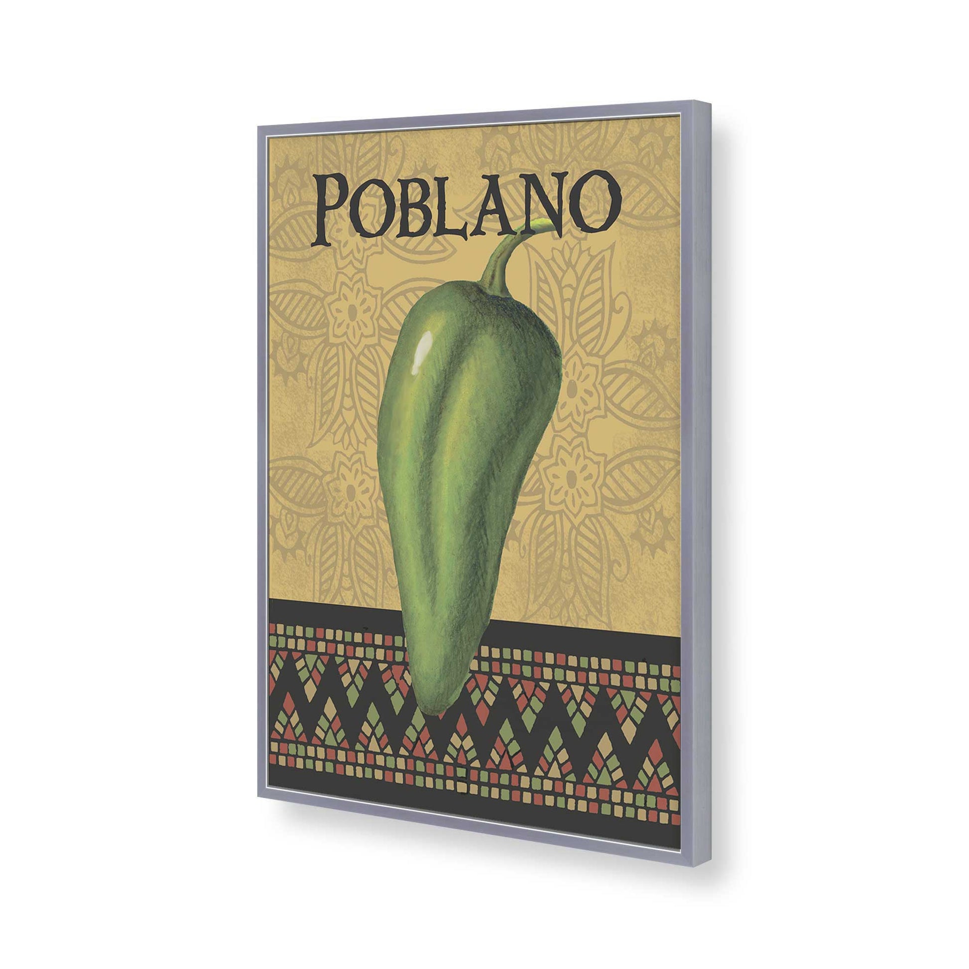 [Color:Polished Chrome], Picture of art in a Polished Chrome frame of the corner
