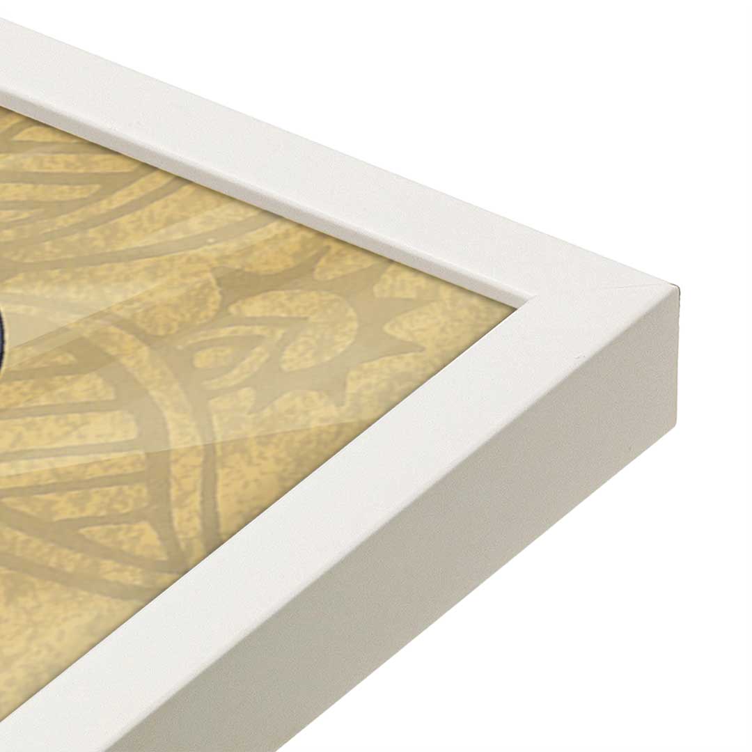 [Color:Opaque White], Picture of art in a Opaque White frame at an angle