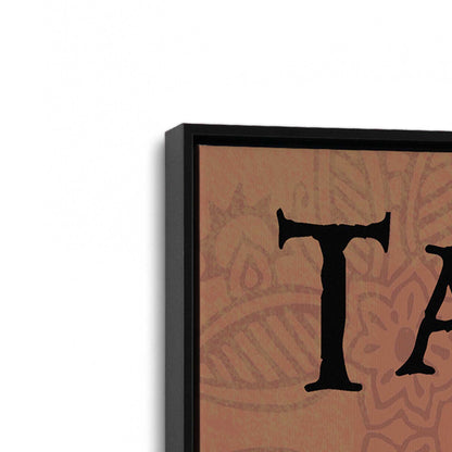 [Color:Satin Black], Picture of art in a Satin Black frame at an angle