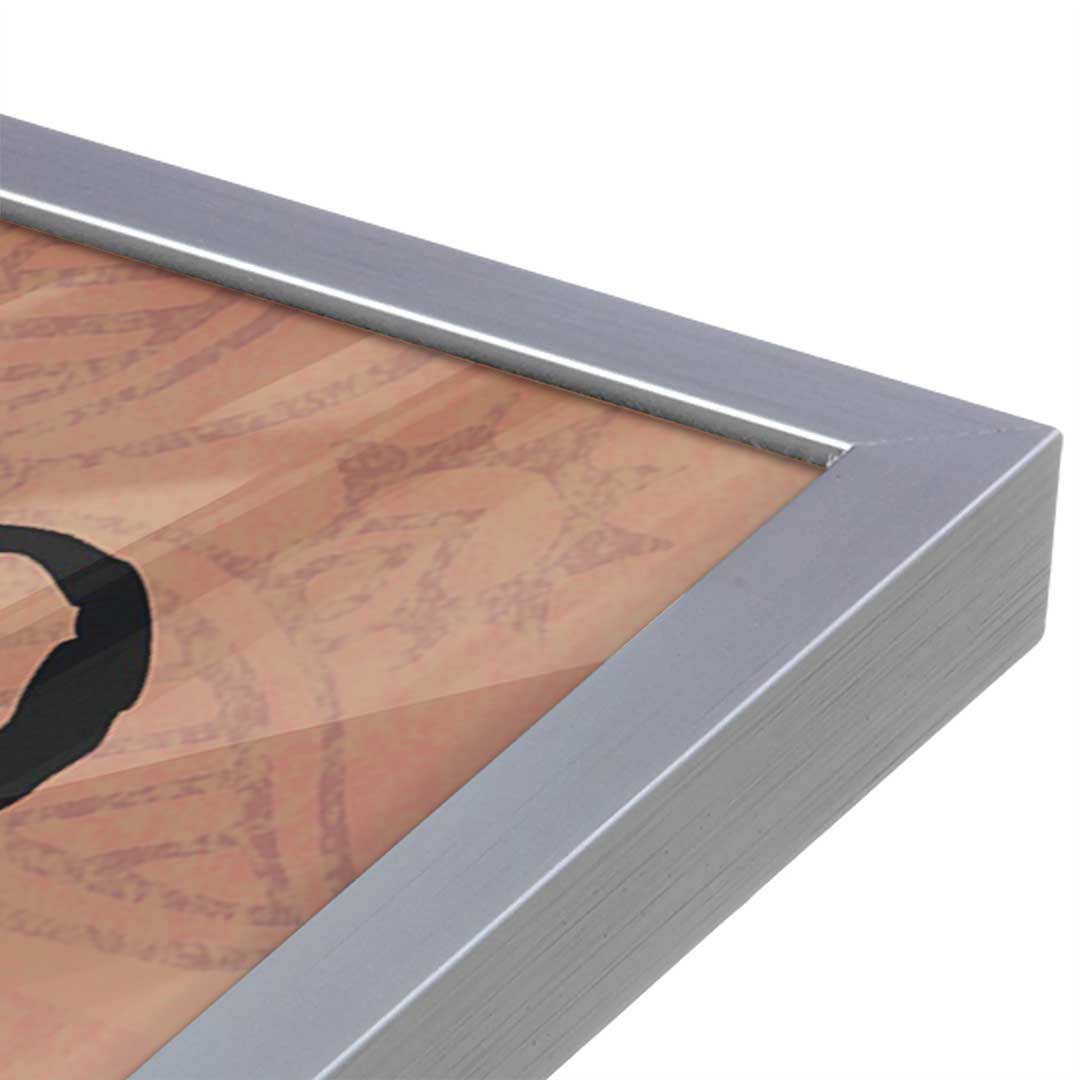 [Color:Polished Chrome], Picture of art in a Polished Chrome frame at an angle