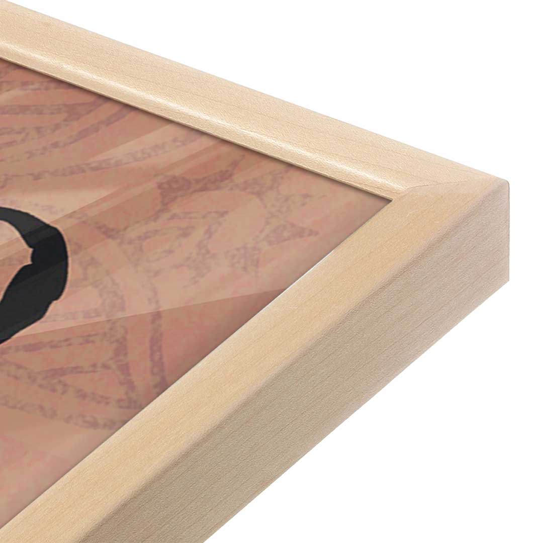 [Color:Raw Maple], Picture of art in a Raw Maple frame at an angle