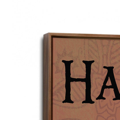 [Color:Walnut], Picture of art in a Walnut frame at an angle