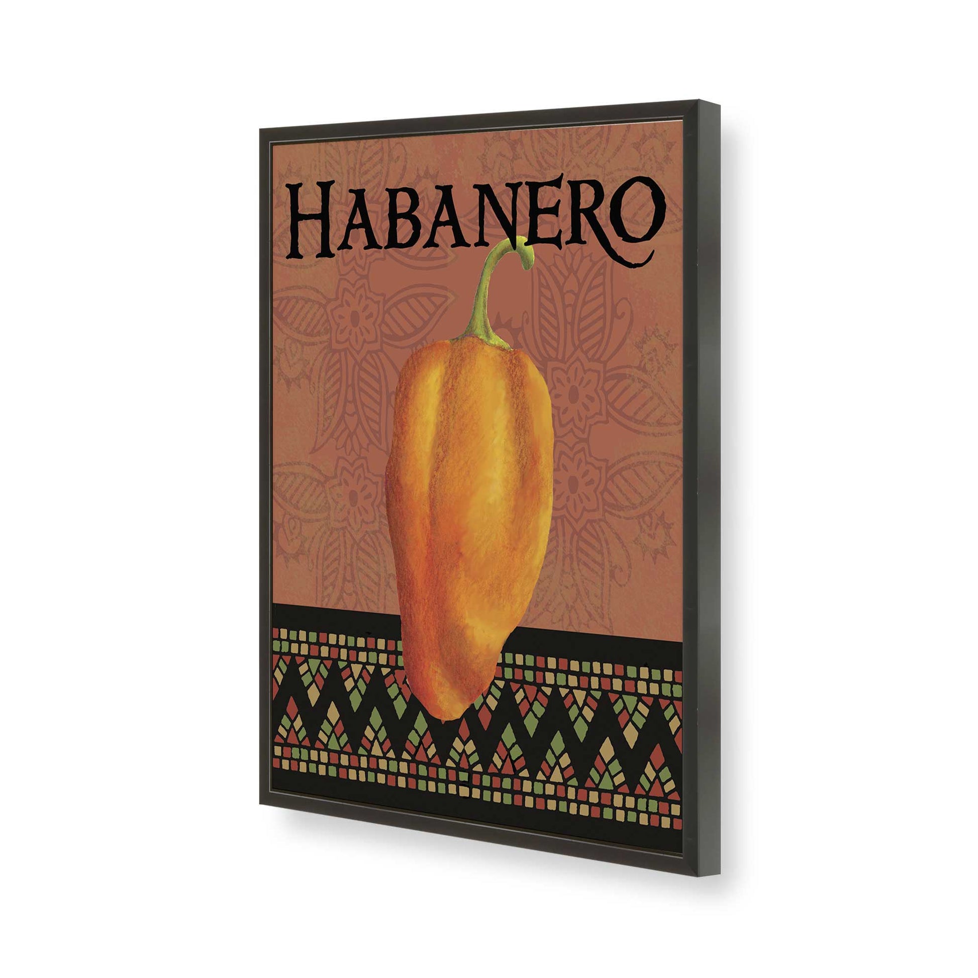 [Color:Satin Black], Picture of art in a Satin Black frame of the corner